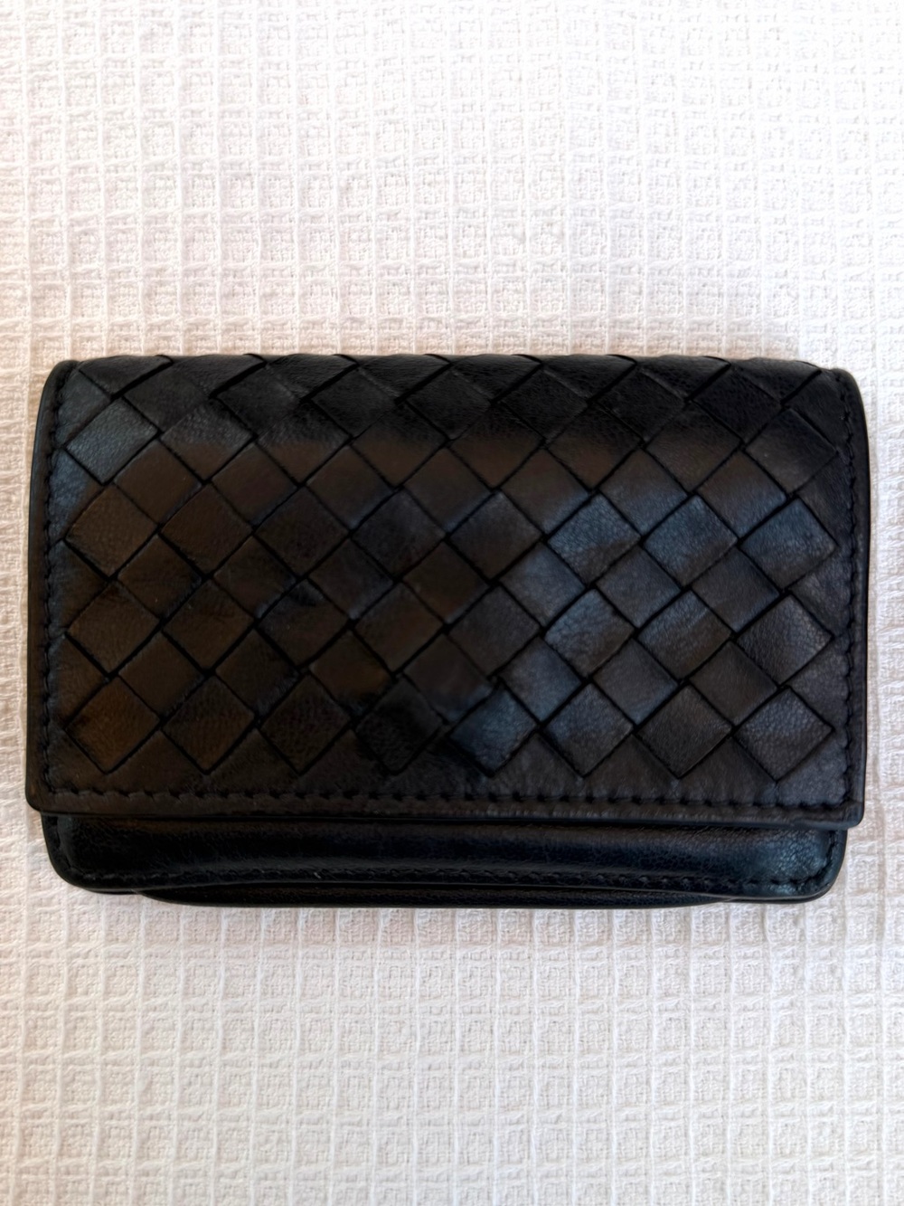 Bottega Veneta Black leather Card Holder